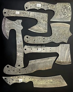 Handgefertigte Spaltermesserklinge | Damaststahl | wärmebehandelt | Full Tang - Bild 1 von 66