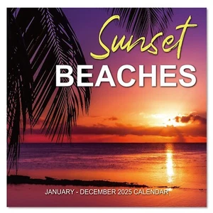 2025 Wall Calendar BEACHES, 12 Months Hangable Wall Calendars, from Jan 202 -... - Picture 1 of 7