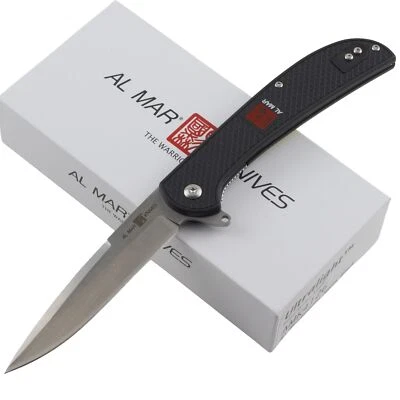 Navaja de Bolsillo Plegable Al Mar Ultraligera Eagle Linerlock Hoja de Garra #4126 Foto 1 de 2