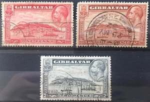 1931-33 - Gibraltar - 3er Teil - gebraucht - SG110 bis SG112 - Bild 1 von 1