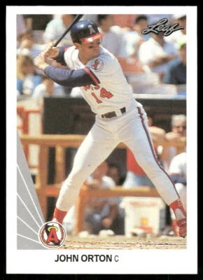 John Orton 1990 Leaf #511 Rookie RC California Angels - Image 1 of 2
