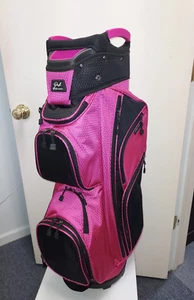 Borsa donna carrello golf 14 vie divisorio Napoli baia CMAX leggera nero rosa - Foto 1 di 9