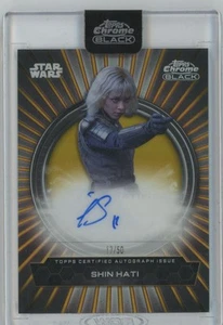 2024 Topps Chrome Black Shin Hati Duality Of The Galaxy Gold Refractor Auto /50 - Picture 1 of 2