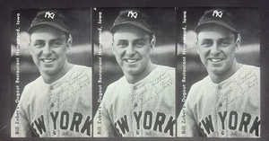 Lote de 3 postales Bill Zuber Dugout restaurante Diez mandamientos de béisbol NY - Imagen 1 de 2