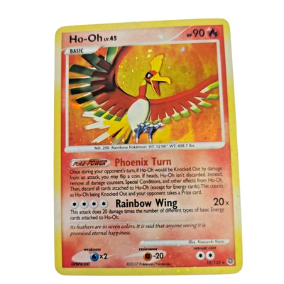 Pokemon Ho-Oh Secret Wonders SW 10/132 Holo Rare Fire Basic Rainbow Phoenix LP - Image 1 of 2