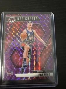 2024-25 Panini Mosaic Yao Ming NBA Greats Purple Prizm /99 Rockets - Picture 1 of 2