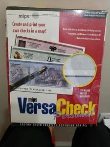 Mips Versa Check Personal Custom Check Creation Software 3.5" Floppy w/150 Blank - Picture 1 of 6