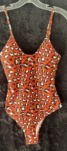 Costume da bagno donna Cupshe arancione stampa tigre taglia grande pezzo unico nylon - Foto 1 di 5