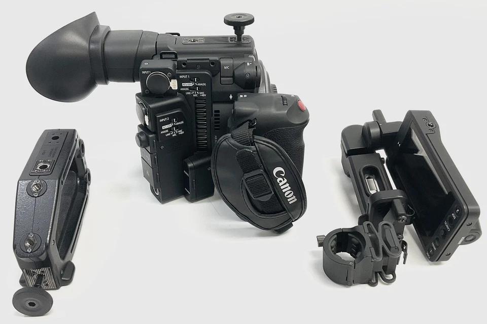 Canon EOS C200B Cinema Camera - LCD Monitor, Handle & Grip - Read Description - Image 1 of 4