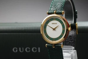 [Fast neuwertig mit Gehäuse] GUCCI 2000m 30mm weißes Zifferblatt Sherry Line Quarz Herrenuhr - Bild 1 von 11