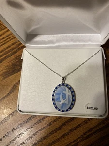 Sterling Silber Halskette mit Anhänger Neu - Bild 1 von 1