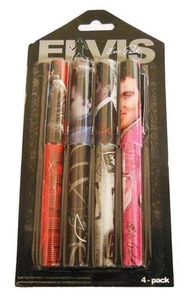Elvis Aron Presley set of 4 ink pens with different images E8681 - Picture 1 of 2