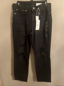 NWT Lucky Brand 8/29L Zoe High Rise Black Straight Jeans Stretch $139 retail - Picture 1 of 7
