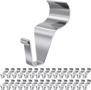 Vinyl Siding Hooks, (30 Pack) Heavy Duty Hangers 30 Pack, Silver - Picture 1 of 7