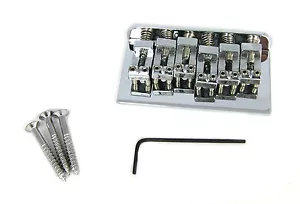 E-Gitarrenteile: Schöner verchromter verstellbarer E-Gitarrensteg - Bild 1 von 2