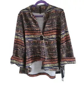 IC By Connie K Single Button Multi Color Single Button Jacket Blazer Size XXL - Picture 1 of 7