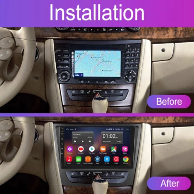 Radio estéreo de coche Android 13 64 GB para Mercedes Benz E-W211 E320 E500 E350 2002-09 Foto 1 de 4