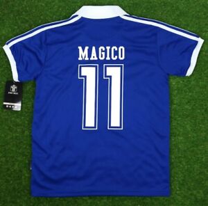 El Salvador Men's Retro Soccer Jersey,WC Spain 82, Mágico #11"Non Branded SIZEXL