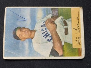 1954 Bowman Baseball Card # 93 Bill Serena - Chicago Cubs (P)