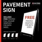 A1 A-BOARD PAVEMENT SIGN POSTER SNAP FRAME DOUBLE SIDE SIGN - FREE GRAPHICS