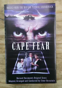 CAPE FEAR OST RARE MCA EUROPE CASSETTE ROBERT DE NIRO ELMER BERNSTEIN - Picture 1 of 3