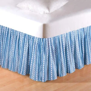 C&F Home Colonial Williamsburg Hampstead Stripes King Bed Skirt Drop Length: 18 - Picture 1 of 1