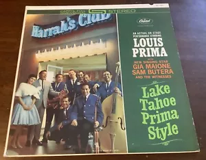 Louis Prima LP Lake Tahoe Prima Style 1962 ST 1797 Jazz Gia Maione Sam Butera - Picture 1 of 4