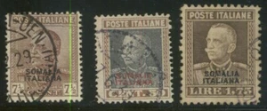 ITALIEN Kolonien Somalia 1928 Nr. 116/113 3 Werte Überdruck gebraucht - Bild 1 von 2