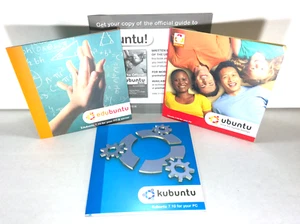 3X ULTRA RARE Ubuntu Installation LINUX CD - Ubuntu 7.04 Edubuntu Kubuntu 7.10 - Picture 1 of 4