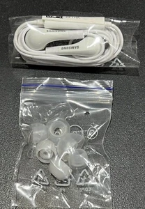 Samsung EHS64AVFWE GH59 White In Ear Wired Stereo Headset Headphone Earbuds Tips - Picture 1 of 20