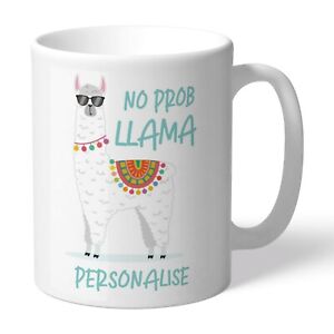 Personalised Mug - No Prob Llama - Cute Gift for Her, Birthday, Christmas