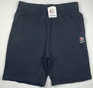 Reebok Classics Starcrest Logo Athletic Workout Shorts Black DH2120 Sz Large NWT - Picture 1 of 13