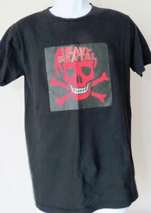 HEAVY MENTAL Divertida Metal Negro Para Hombre Camisa Pequeña Camiseta Retro De Colección Retro - Imagen 1 de 4