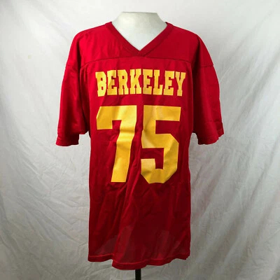 Wilson Berkeley No. años 80 vintage Camiseta de fútbol 75 XL roja dorada de colección Foto 1 de 4