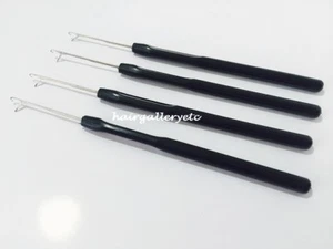 4 Hook Pulling Needle for i tip hair extension latch hook crochet micro needle - Picture 1 of 2