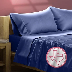 800 TC Egyptian Cotton Sheets - 4 Piece Navy Blue King Size Cooling Sheet for Ho - Picture 1 of 8