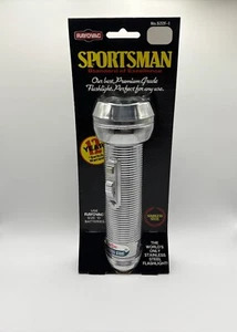 RAYOVAC Sportsman Torcia Acciaio Inox D-Batterie S22F-1 NUOVO VECCHIO MAGAZZINO - Foto 1 di 7