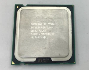 LGA 775 (Socket-775) CPU, Intel Pentium Dual-Core E5500 2.8GHz, 2MB, 800 (SLGTJ) - Picture 1 of 2
