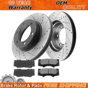 Rotores y pastillas de freno delanteros para Lincoln Mark LT 2004 2006-2008 - Ford F-150 2008 - Imagen 1 de 14