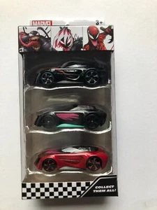MARVEL GO COLLECTION RACING VENOMIZED 3 PACK *VENOM,GWENOM,CARNAGE* NEW! 3+ VHTF - Picture 1 of 3