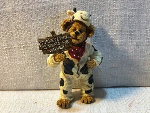 Boyds Bear Angus Bearger Quit Yer Beefin Shoe Box Bear Resin Figurine 3230 - Picture 1 of 6