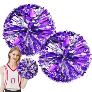 2pcs Cheerleading Pom Poms for Games Team School Sports Cheering Dancing - Picture 1 of 15
