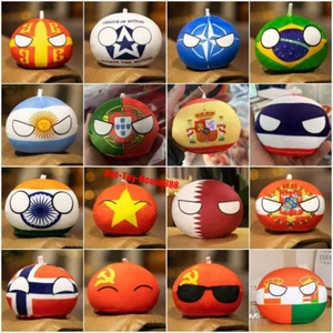 10cm Country Ball Plush Toys Polandball Pendant Countryball Country Balls Gift - Picture 1 of 46