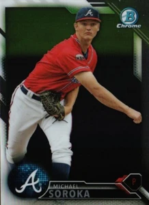 Bowman Chrome Prospects 2016 #BCP82 - Michael Soroka - Atlanta Braves 16-121 - Imagen 1 de 2