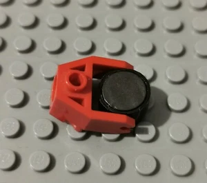 Lego Eisenbahn Zug Train Magnet Stein rund schwarz Halter Rot 73092 2607 P24 - Picture 1 of 1