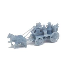 Outland Models Scenery Horse-drawn Fire Engine Wagon w Firefighters 1:220 
