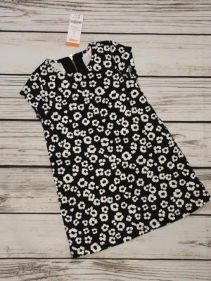 NWT Gymboree Girls Size 4 City Kitty Black White Leopard Print Ponte Dress NEW - Image 1 of 3