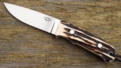 Cuchillo de cazador pequeño estilo Dietmar Kressler NY especial sin amor hoja RWL-34 Foto 1 de 4