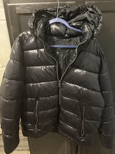 GUESS Mens Hooded Quilted Puffer Jacket - Picture 1 of 5