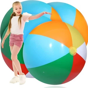 Sosation 4 Pcs Giant Inflatable Beach Ball 30inch as shown in the picture - Picture 1 of 7